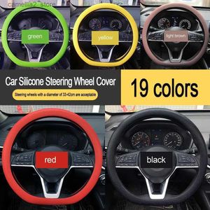 Steering Wheel Covers Car Universal Silicone Elastic Glove Cover Texture Q231017