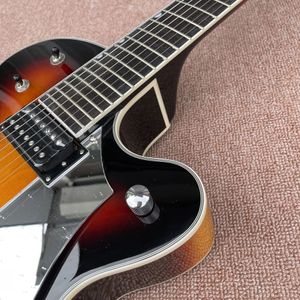 7-sträng ihålig kropp Jazz Electric Guitar, Chrome Hardware, Rosewood Fingerboard, gratis frakt 00