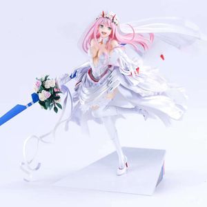 Finger Toys 27cm Darling in the Franxx Zero Two 02 Sexy Girl Anime Figure Zero Two for My Darling Wedding Action Figure Adult Model Doll Toy