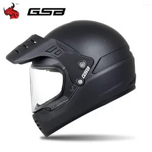 Capacetes de motocicleta Capacete de equitação Full Face Protection HD Lens Cross-country Ski Race Anti-queda e anti-colisão