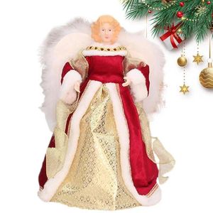 Juldekorationer Angel Tree Topper Ornament Delikat Top Decor Year Party Supplies