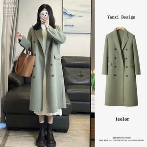 Women's Wool Blends Woolen Long Coat and Coat Women's Autumn and Winter European Version Fashionable Beautiful and Warm 231016