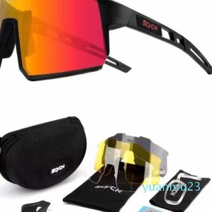 Lenti polarizzate Occhiali da ciclismo Occhiali da sole Gafas Mtb Sport all'aria aperta Corsa Occhiali da bici Uomo Donna Occhiali da bicicletta