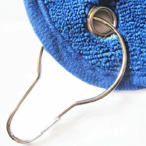 Gancio in acciaio inossidabile nichel satinato lucido Gancio per tenda da bagno Accessori per tenda da doccia Anello per asta da bagno Clip in metallo TH1172