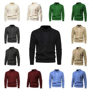 Männer Westen 2023 Herbst Rundhals Jacquard Design Weiche Langarm Pullover Pullover