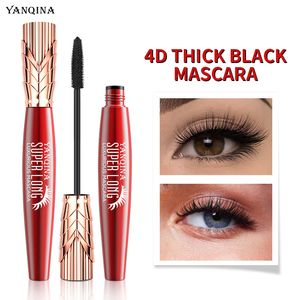 Yanqina Crown Mascara Wodoodporne wydłużanie gęstego curlingu tusz do rzęs bez zanikającego 24 godziny trwającego kremu nawilżającego 4D kosmetyki