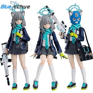 ألعاب الإصبع 15 سم FIGMA #567 Blue Archive Shiroko anime Girl Figure Shiroko Sunaookami Action Figure Adult Collectible Doll Toys Gifts