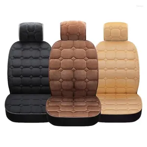 Car Seat Covers Front For Trucks Comfortable Drivers Plush Cushion Truck Pick-Ups Winter Warm Short Seats