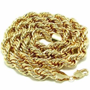 Colar de corrente de ouro 18K Metal 10mm de espessura e 90cm de comprimento colar327p