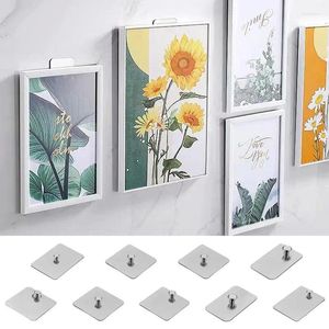 Hooks Picture Wall Mounted Stainless Steel Load-bearing Adhesive Frame Hanger For Ceramic Tile Metal Glass