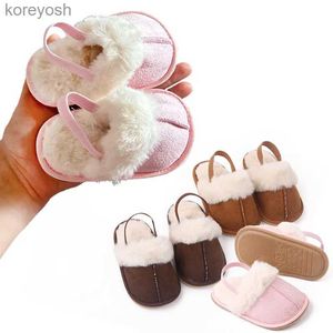 First Walkers Newborn Baby Shoes Cute Baby Girls Shoes Rubber Hard Soled Antiskid Toddler Baby Slipper Shoes First Walkers Zapatos De BebesL231016