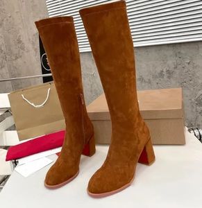 Chanellies High Chandal Chanelity Knee Boots Long Heel Womens Over Multi Color Senaste Fashion Womens Long Boots Sexiga High Sleeve Boots Fashion Party Brand Banquet In