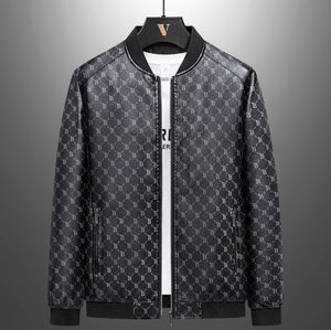 Designer Fashion Men's Men Leather Jackets dragkedja manlig cyklistbeläggning för fritidsport