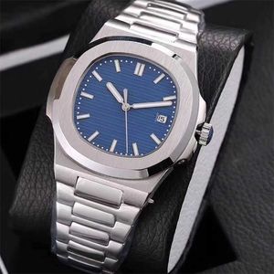 Luksusowy zegarek 22 Style Watch PP Srebrna obudowa Niebieska tarcza Dobra jakość szafir szklana ze stali nierdzewnej mechaniczne uzwojenie Luminous Igle zegarki L