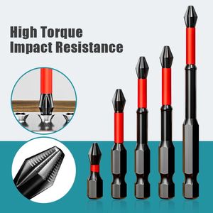 Screwdrivers NonSlip Impact Batch Head Strong Magnetic Cross High Torque Hardness Screw 2550657090mm Waterproof Ph2 Screwdriver Bits Set 231016