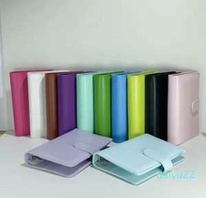 wholesale Leather Notebook Binder color Refillable Binders for Filler Paper with Magnetic Buckle Closure can custom