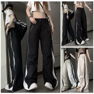 Pantaloni da uomo Pantaloni sportivi da donna Moda Gamba larga Streetwear Pantaloni da jogging a vita alta femminile Pantaloni larghi stile coreano Hip Hop Dance