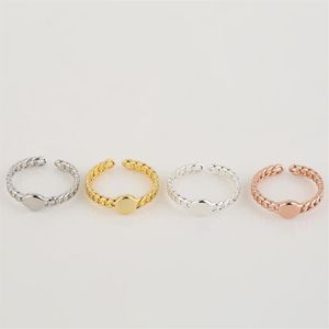 Everfast Whole 10pc Lot Cute Watch Shaped Rings Wired Band Silver Gold Rose Gold Plated Simple Fashion Ring For Women Girl Can284o