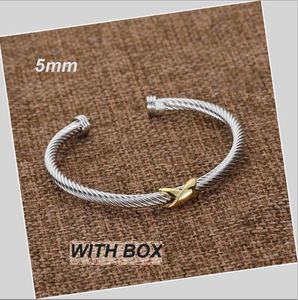 Armband 882174789 Designer smycken Klassisk retro vridningsarmband flätad armband designer-fashion-jewelry-vwisted-x-armband twist armband cross Bangle x charm