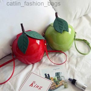 Cross Body Funny Apple Crossbody väskor Casual Shoulder Handbags Messenger Bagcatlin_fashion_bags
