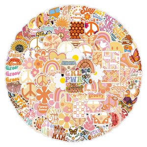 100pcs-pakowanie Hippie Naklejki winylowe wodoodporne naklejki hurtowe laptopy z wodą laptopy samochodowe Scrapbooking Telefon MacBook Wardrobe Organizator ściany naklejka