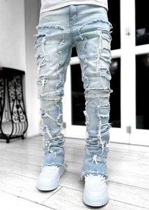 Designer dżinsy luksusowe dżinsy jeansowe zimowe mody spodnie