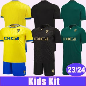 23 24 Cadiz Kids Kit Kit Soccer Courseys Brian A. Negredo Sobrino Zaldua Fali R. Alcaraz Alex Home Away 3rd Children's Suit Football Stirts