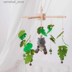 Mobiles# 1pc Baby Bed Bell Stroller Toys Baby Hanging Support Mobile Bebe Wooden Holder Plush Toy Gym Baby Stroller Toys Infant Crib Gift Q231017