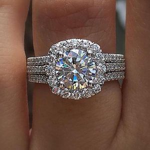 Trendy Women Rings with Brilliant Cubic Zirconia Luxury Engagement Rings Fashion Wedding Party Jewelry