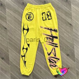 Herrenhosen Herrenhosen 2023 Gelb Hellstar Dios 08 Männer Frauen Flare Graphic High Street Jogginghose Frotteehose x1017