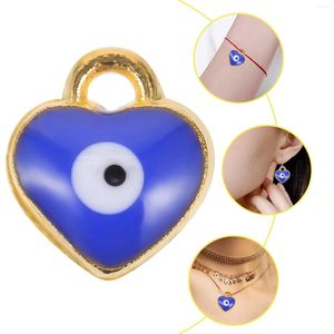 Pendant Lamps 100 Pcs Decorative DIY Jewelry Accessories Accessory Charms Bracelets Making Supplies Alloy Pendants Heart Shaped