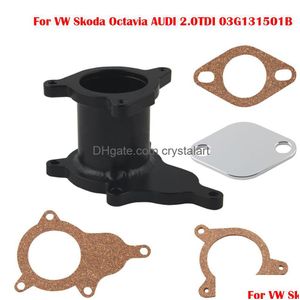 Kit de remoção de egr placa de supressão para vw skoda octavia 2.0 tdi bvf bvg blb 03g131501b vae de exaustão de admissão