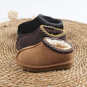 Top Kids Toddler Tasman Slippers uggies braid Tazz sandals Baby Shoes Chestnut Fur Slides Sheepskin Shearling Classic Ultra Mini Boot Winter Mules australia shoes