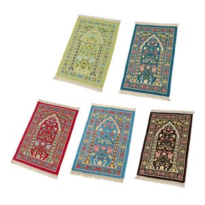 Wholesale Prayer Mat Muslim Prayer Carpets Flower Prayer Rug Rectangular Soft Blanket 110*70CM