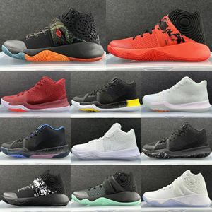 Najwyższej jakości Kyrie 2 Piekło czerwone buty do koszykówki Sneakery Tennis Kyries 2s BHM Black History Miesiąc wielkanocne sportowe trenerzy Treakers Rozmiar US6.5-US12