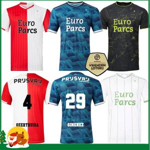 2023/2024 Feyenoords Futbol Formaları Voetbal Kids Kit 23/24 Futbol Gömlek Eğitimi Ana Sayfa Fan Versiyonu Kalecisi Maillot Timber Danilo Dilrosun Hancko