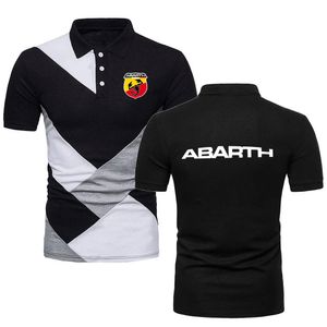 Camicia da ragazzo manica corta da uomo Polo Abarth Scorpion Streetwear Moda casual da uomo Polo in colore a contrasto S-XXXL