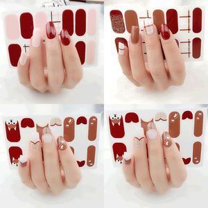  Nail-Art-Streifen, 14 Stück/Blatt,  selbstklebende Nagelaufkleber mit Tattoo-inspirierten Designs, einfach anzubringen und zu entfernen (kein Aushärten erforderlich)