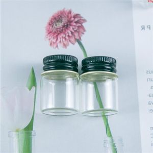 22*30*14mm 5ml Glass Bottles With Aluminium Cap Small Transparent Mini Empty Jars Botellas 100pcsgood qty Xeqoa