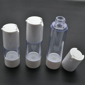 20 teile/los 15 ml Kleine Leere Kunststoff Airless Emulsion Creme Lotion Airless Pumpe Flasche Kosmetische Probe Verpackung Container SPB92 Vqast Jhwrv