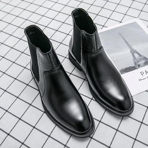 Business Leather Boots Wysokie 701 Top Buty 2024 Męs