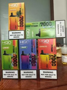 Original HQD 7000puffs Frutas Simuladas HQD 7000Puffs Frutas de Plástico Artificial Inaladores Tornado