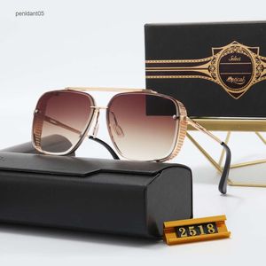 Sonnenbrille 2023 Mode Brillen New Mach Six Style Gradient Pilot Sonnenbrille SDAS Männer Frauen Vintage Brand Design UV400 Sonnenbrille Dita