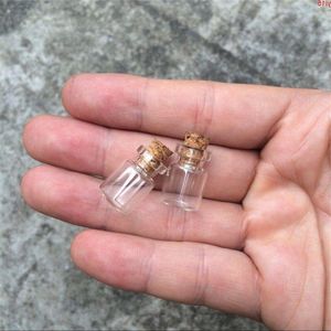 12*18*6mm 05ml Mini Glass Bottles With Cork Empty Small Wishing Bottle Vials Jars 200pcs/lotgood qty Cqgmu