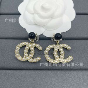 designer jewelry earrings Temperament Rice Pearl Letter Pendant Luxury High end Goddess Light Luxury Earrings chanelly earrings