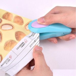 Obst Gemüse Werkzeuge Küchenzubehör Mini Tragbare Lebensmittel Clip Heißsiegelmaschine Hine Sealer Home Snack Tasche Utensilien Gadget Drop Del Dhwpk