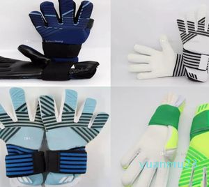 Vuxna Latex Fabric Professional Soccer Football målvakt handskar utan finger