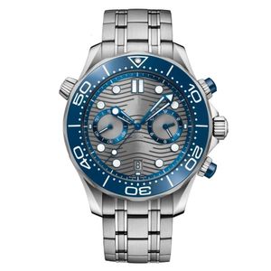 Omega Watch Diver 300m 007 Mens Master Otomatik Mekanik Hareket Erkekler Saatler Çelik Erkek Bilek Swatches W1nz