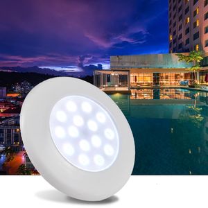 Pooltillbehör utomhus DC12V undervattensätetättillbehör IP68 LED -poolljus helt hartsfylld infälld stil LED 231017