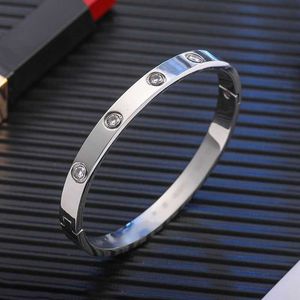 Bracelet Designer Fashion Charm Jewelry Luxury Ten Diamond Titanium Bracelet ins 18k Gold Diamond Colorless Women's Bracelet Christmas gift jewelry